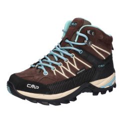 Buty trekkingowe damskie CMP RIGEL MID skóra wodoodporne. Brązowe trekkingi CMP, ze skóry, trekkingowe. Za 467.49 zł.