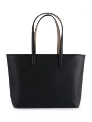 Lacoste Torebka Anna NF4823AA Szary. Szare shopper Lacoste, bez wzorów, ze skóry, bez dodatków. Za 599.99 zł.