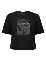 ONLY Koszulka w kolorze czarnym rozmiar: XS. Czarne bluzki Only, xs, bez wzorów, bez kołnierzyka, bez ramiączek. Za 82.99 zł.