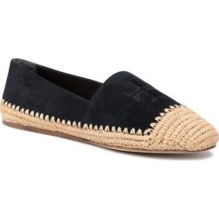 Espadryle TORY BURCH - Adrianne Espadrille 54541 Perfect Black 006. Czarne espadryle Tory Burch, bez wzorów, z materiału, bez obcasa, na płaskiej podeszwie, bez zapięcia. W wyprzedaży za 649.00 zł.