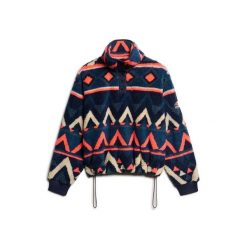 Damska bluza rozpinana do połowy Superdry Super Soft. Niebieskie bluzy Superdry, bez wzorów, z polaru, bez kaptura. Za 407.00 zł.