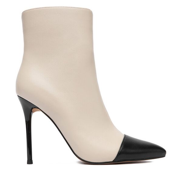 Botki Nine West. Brązowe botki Nine West, bez wzorów, bez obcasa, na szpilce, bez zapięcia. Za 219.99 zł.