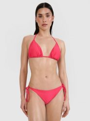 4F Góra od bikini damska - różowa L. Czerwone szorty 4f, bez wzorów, z elastanu, klasyczne. Za 59.99 zł.