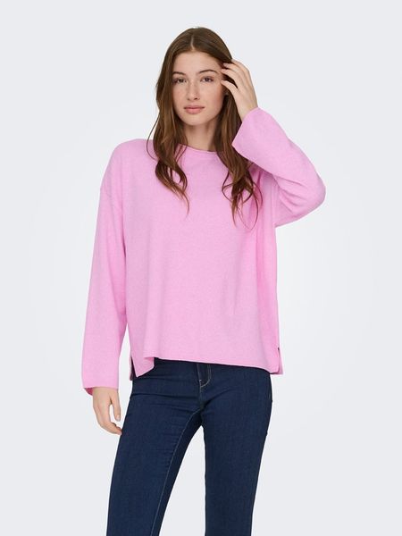 ONLY Sweter w kolorze jasnoróżowym rozmiar: M. Różowe swetry Only, m, bez wzorów, z materiału, bez ramiączek. Za 89.88 zł.