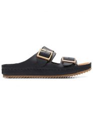 Clarks Klapki "Brookleigh Sun" w kolorze czarnym rozmiar: 41. Czarne klapki Clarks, bez wzorów, z otwartym noskiem, bez obcasa. Za 220.12 zł.