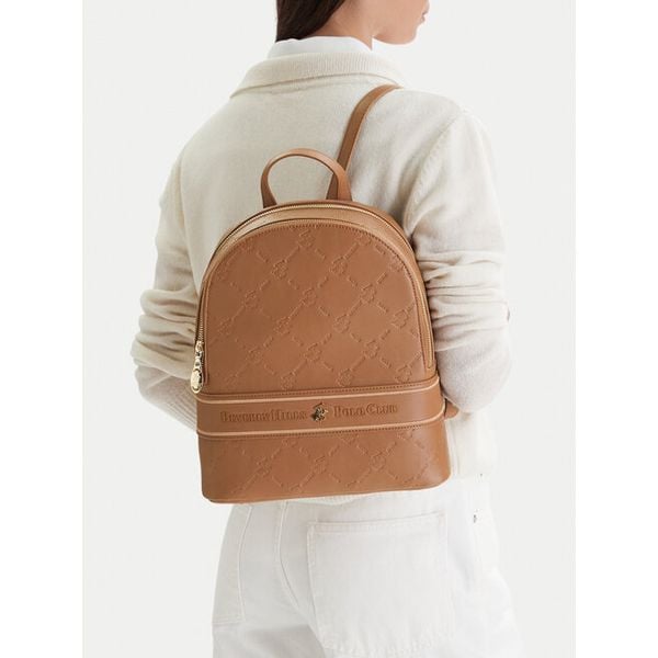 Plecak Beverly Hills Polo Club. Brązowe plecaki Beverly Hills Polo Club, bez wzorów. Za 138.99 zł.