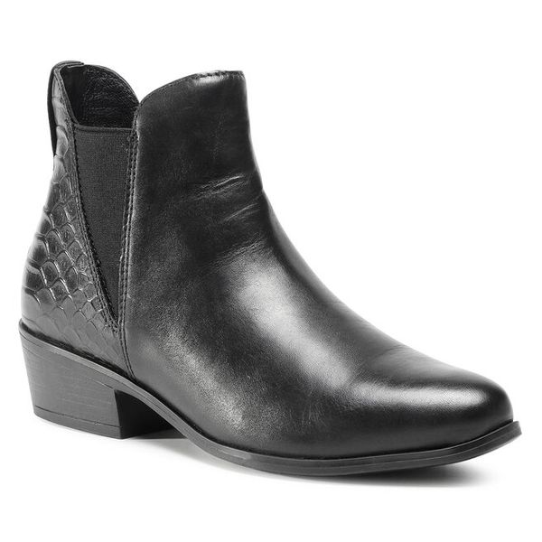 Sztyblety Lasocki. Czarne botki Lasocki, bez wzorów, bez obcasa, na płaskiej podeszwie, bez zapięcia. Za 102.99 zł.