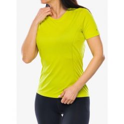 Koszulka termoaktywna damska Montane Dart Lite T-Shirt. Żółte koszulki sportowe Montane, bez wzorów, bez ramiączek. Za 151.99 zł.