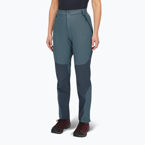 Spodnie softshell damskie Rab Torque Mountain Short. Niebieskie spodnie narciarskie RAB, l, bez wzorów, z elastanu, trekkingowe. Za 493.99 zł.