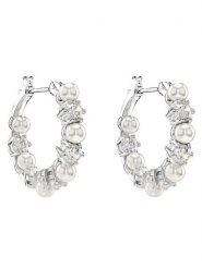 Swarovski Kolczyki Matrix 5709256 Srebrny. Szare kolczyki SWAROVSKI, metalowe. Za 439.99 zł.