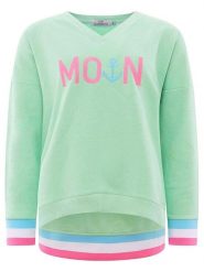 Zwillingsherz Bluza "MoinZH" w kolorze różowo-miętowym rozmiar: S. Różowe bluzy Zwillingsherz, s, bez wzorów, bez kaptura. Za 171.68 zł.