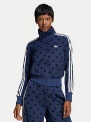Adidas Bluza Satin Polka Dots Tt Track Top LI2852 Niebieski Regular Fit. Niebieskie bluzy Adidas, m, bez wzorów, z syntetyku, bez kaptura. Za 328.99 zł.