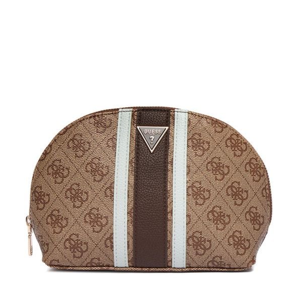 Kosmetyczka Guess. Brązowe kufry i kosmetyczki Guess, z aplikacjami, bez dodatków. Za 214.99 zł.
