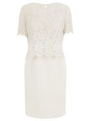 APART Sukienka w kolorze białym rozmiar: 46. Białe sukienki Apart, bez wzorów, z koronki, bez kołnierzyka, bez ramiączek, mini. Za 173.99 zł.