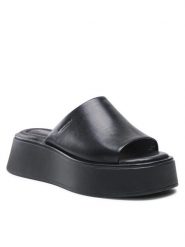 Vagabond Klapki Cortney 5334-601-92 Czarny. Czarne klapki Vagabond Shoemakers, bez wzorów, ze skóry, bez obcasa. Za 479.99 zł.