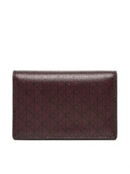 Calvin Klein Mały Portfel Damski Emblem Aop Accordion Cardcase LV04F1083G Bordowy. Czerwone portfele Calvin Klein, bez wzorów, ze skóry. Za 299.99 zł.
