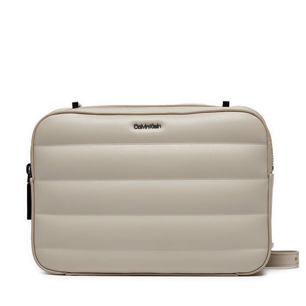 Torebka Calvin Klein. Szare listonoszki Calvin Klein, bez wzorów, bez dodatków. Za 309.99 zł.