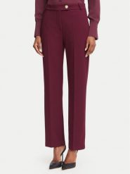 Rinascimento Spodnie materiałowe CFC0131085003 Bordowy Regular Fit. Czerwone spodnie materiałowe Rinascimento, xs, bez wzorów, z materiału. Za 449.99 zł.