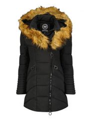 Maison Montaigne Parka "Chamai" w kolorze czarnym rozmiar: M. Czarne parki Maison Montaigne, m, bez kaptura. Za 187.96 zł.