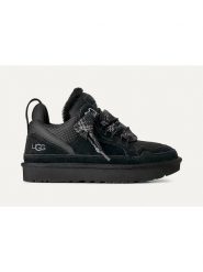 UGG Sneakersy "Lowmel" w kolorze czarnym rozmiar: 40. Czarne trampki UGG, bez wzorów, z materiału, bez zapięcia. Za 591.60 zł.