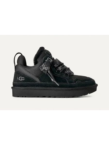 UGG Sneakersy "Lowmel" w kolorze czarnym rozmiar: 38. Czarne trampki UGG, bez wzorów, z materiału, bez zapięcia. Za 591.60 zł.