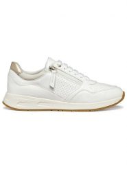 Geox Sneakersy "Bulmya" w kolorze białym rozmiar: 38. Białe trampki Geox, bez wzorów, bez zapięcia. Za 268.55 zł.