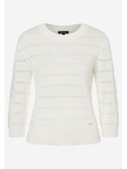 More & More Sweter w kolorze kremowym rozmiar: 44. Brązowe swetry More & More, bez wzorów, z bawełny, bez ramiączek. Za 111.95 zł.