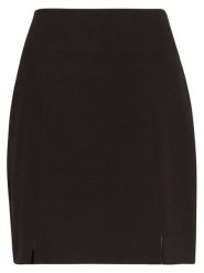 MOSS COPENHAGEN Spódnica "Cally Chana" w kolorze ciemnobrązowym rozmiar: L. Czarne spódnice Moss Copenhagen, l, bez wzorów, mini. Za 121.51 zł.