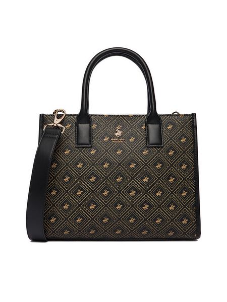 Beverly Hills Polo Club Torebka CEO-BHPC-S-004-07 Czarny. Czarne torebki klasyczne Beverly Hills Polo Club, bez wzorów, z materiału, bez dodatków. Za 269.99 zł.