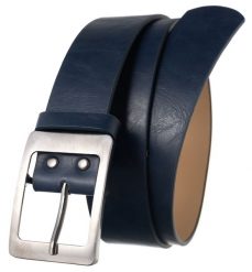 Pasek damski granatowy Cavaldi SBB-CV-4A BLUE. Niebieskie paski 4U Cavaldi, bez wzorów, ze skóry ekologicznej, biznesowe. Za 12.00 zł.