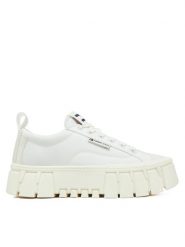 Tommy Jeans Trampki EN0EN02793 Biały. Białe trampki Tommy Jeans, bez wzorów, z jeansu, bez zapięcia. Za 259.99 zł.
