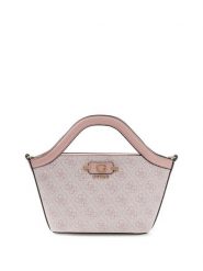Guess Torebka Lindsey Mini HWSG97 49750 Różowy jasny. Czerwone torebki klasyczne Guess, z aplikacjami, ze skóry, bez dodatków. Za 584.99 zł.