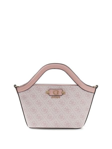 Guess Torebka Lindsey Mini HWSG97 49750 Różowy jasny. Czerwone torebki klasyczne Guess, z aplikacjami, ze skóry, bez dodatków. Za 525.99 zł.