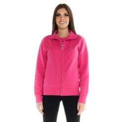 Bluza ciepła z pełny zamek błyskawiczny na czas wolny. Czerwone bluzy LEONE 1947 APPAREL, bez wzorów, z bawełny, bez kaptura. W wyprzedaży za 134.57 zł.