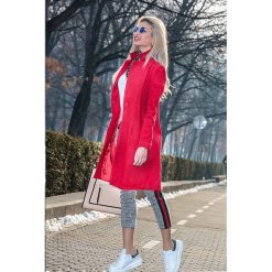 Płaszcz BEKA. Czerwone płaszcze Płaszcz BEKA, l, bez wzorów, bez kaptura. W wyprzedaży za 119.00 zł.