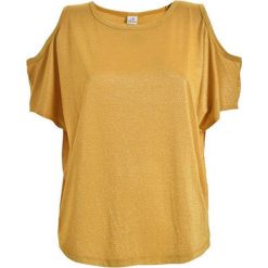 Deha Ladies T-shirt zimne ramię Top-D73050 Curcuma Żółty (rozmiar S). Żółte t-shirty Deha, s, bez wzorów, bez kołnierzyka, bez ramiączek. W wyprzedaży za 155.00 zł.