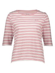 Pepe Jeans Koszulka w kolorze jasnoróżowo-białym rozmiar: XS. Białe bluzki Pepe Jeans, xs, bez wzorów, z bawełny, bez kołnierzyka, bez ramiączek. Za 74.81 zł.