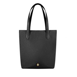 Shopper Mini czarny mat. Czarne shopper Lilou, bez wzorów, ze skóry, bez dodatków. Za 890.00 zł.