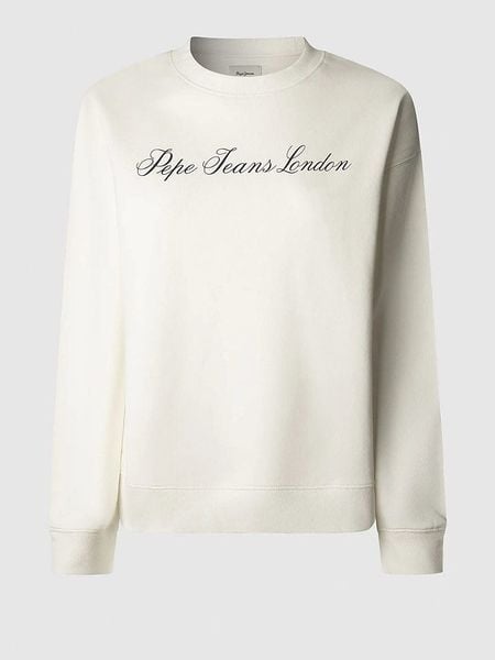 Pepe Jeans Bluza w kolorze białym rozmiar: M. Białe bluzy Pepe Jeans, m, bez wzorów, z jeansu, bez kaptura. Za 98.45 zł.