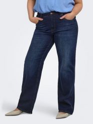 ONLY Carmakoma Dżinsy - Wide leg - w kolorze granatowym rozmiar: 46/L30. Niebieskie jeansy Only Carmakoma, l, bez wzorów. Za 219.95 zł.