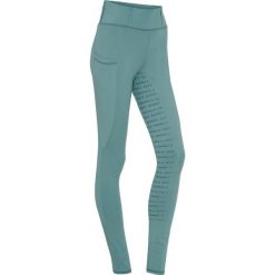 Damskie legginsy jeździeckie z pełną przyczepnością Equipage Kendra. Niebieskie legginsy EQUIPAGE, m, bez wzorów, z materiału. Za 251.50 zł.