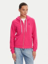 Polo Ralph Lauren Bluza 211935584014 Różowy Regular Fit. Czerwone bluzy Polo Ralph Lauren, xs, bez wzorów, z bawełny, bez kaptura. Za 449.99 zł.