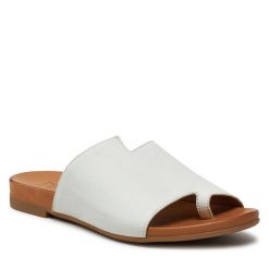 Klapki Piazza. Białe klapki Piazza, bez wzorów, bez obcasa. Za 279.99 zł.