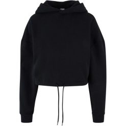 Bluza Damska Z Kapturem Oversize. Czarne bluzy Urban Classics, xl, bez wzorów, z kapturem. Za 147.99 zł.