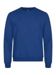 Clique Basic Roundneck bluza z okrągłym dekoltem unisex, niebieska, 3XL – blue. Niebieskie bluzy CLIQUE, xl, bez wzorów, z bawełny, bez kaptura. Za 158.26 zł.