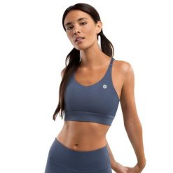 Stanik sportowy - Wysokie wsparcie Fitness Siroko Pacemaker Blue. Niebieskie bielizna sportowa SIROKO, xl, bez wzorów, z elastanu. W wyprzedaży za 126.00 zł.