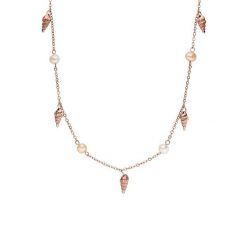 Purelei Purelei Naszyjnik Akala Naszyjniki 1 ct Damski. Czerwone naszyjniki Purelei, z perłą, ze stali. Za 194.59 zł.