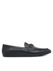 Guess Lordsy FLTBAY LEA14 Czarny. Czarne lordsy Guess, z aplikacjami, ze skóry, bez obcasa, bez zapięcia. Za 639.99 zł.