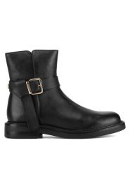 MEXX Botki MICP1710043W PIERA MABEL Czarny. Czarne botki Mexx, bez wzorów, ze skóry, bez obcasa, na płaskiej podeszwie, bez zapięcia. Za 349.99 zł.