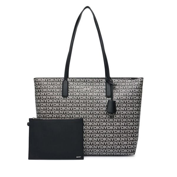 Torebka DKNY. Czarne shopper DKNY, bez wzorów, bez dodatków. Za 789.99 zł.